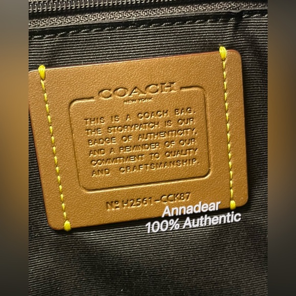 NWT Coach Station Tote Bag With Butterfly Print Silver Black CCK87 in Leather - Picture 14 of 15